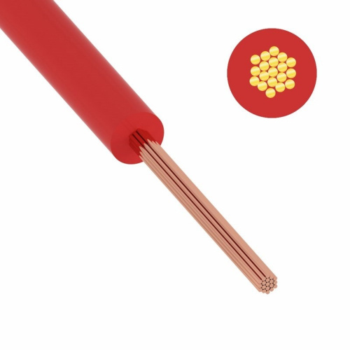 картинка Провод ПуГВ (ПВ-3) 1,5 мм² 500 м красный ГОСТ 31947-2012,ТУ 16-705. 501-2010 от магазина Сантехстрой