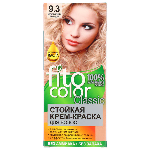 картинка Краска для волос FITO COLOR Classic, 115 мл, тон 9.3 жемчужный блондин от магазина Сантехстрой