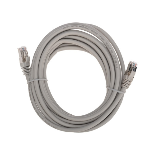 картинка Патч-корд S/FTP CAT 6A (10G),  RJ45-RJ45, 28AWG, LSZH,  серый,  5м REXANT от магазина Сантехстрой