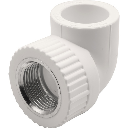картинка Угольник THERMOLIGHT комбинированный PP-R ВР 25х3/4quot; белый (20/120) от магазина Сантехстрой