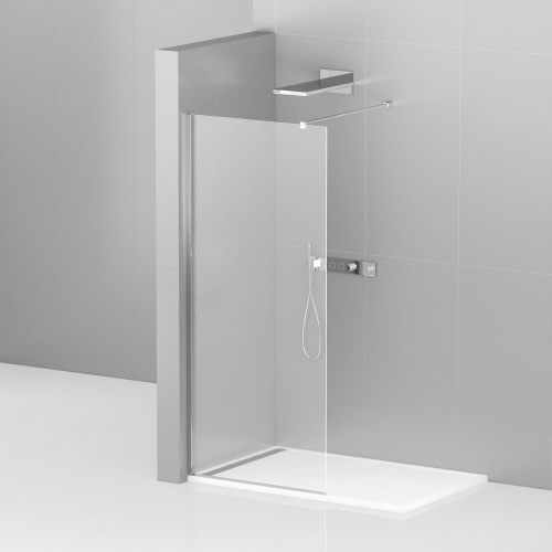 картинка LIBERTA-L-1-115-120-C-Cr Душевая перегородка с односторонним входом 1150x1200x1950 мм от магазина Сантехстрой