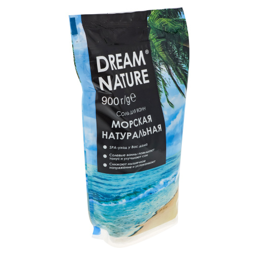 картинка Соль для ванн DREAM NATURE "Морская натуральная", пакет, 900г от магазина Сантехстрой