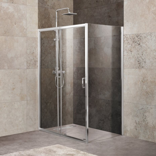 картинка Душевой уголок BelBagno UNIQUE-AH-1-120/135-90-C-Cr от магазина Сантехстрой
