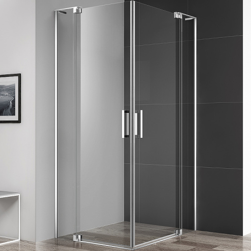 картинка Душевой уголок Cezares Slider 110x80 SLIDER-AH-2-70/80-100/110-C-Cr профиль Хром стекло прозрачное от магазина Сантехстрой