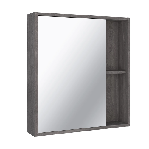 картинка Зеркальный шкаф Runo железный камень Эко 60 (00-00001325) от магазина Сантехстрой