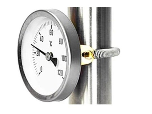 картинка Термометр, аксиальный, накладной, D63, от 0°C до 120°C от магазина Сантехстрой