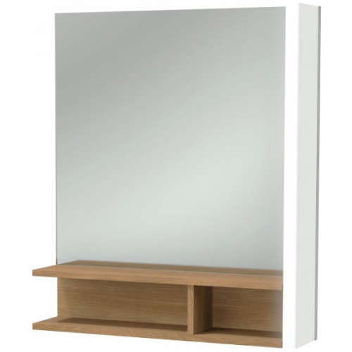 картинка Зеркало Jacob Delafon Terrace 60 R EB1180D-NF с подсветкой Белое Древесное с сенсорным выключателем от магазина Сантехстрой