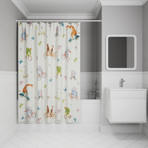 картинка Штора для ванной IDDIS 200x180 см, Полиэстер (BA03P18i11) от магазина Сантехстрой