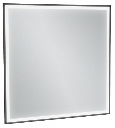 картинка EB1435-S14 Allure Квадратное зеркало 80X80 см, светодиодная подсветка, Черный лак сатин от магазина Сантехстрой