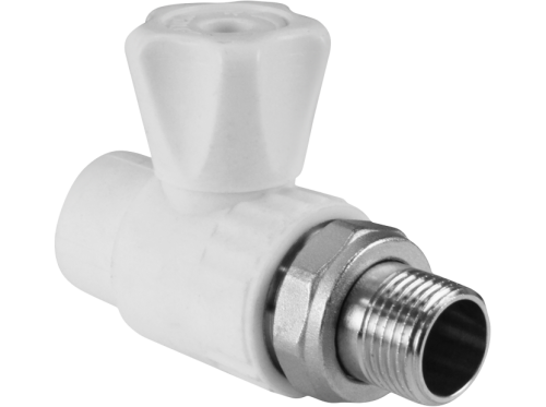 картинка Кран шаровой для радиатора прямой 25 х 1/2" (50/10) VALFEX от магазина Сантехстрой