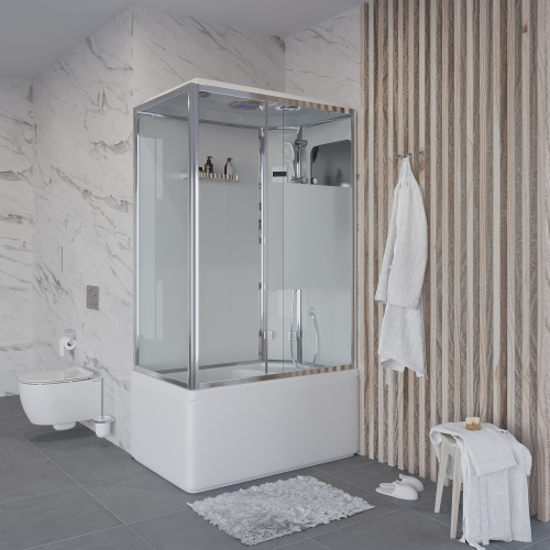 картинка Душевая кабина Niagara Ultra NG-307-01R (120х80х220) высокий поддон(50см),стекло матовое,4 места от магазина Сантехстрой