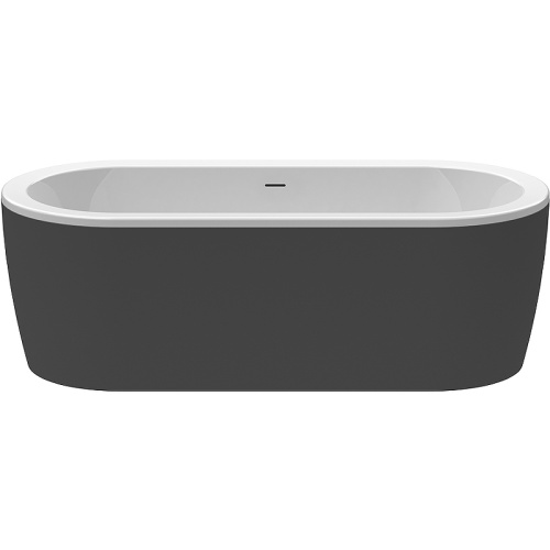 картинка Акриловая ванна Cezares Slim 180x80 SLIM CENTRAL-180-80-60-NERO-SET без гидромассажа от магазина Сантехстрой