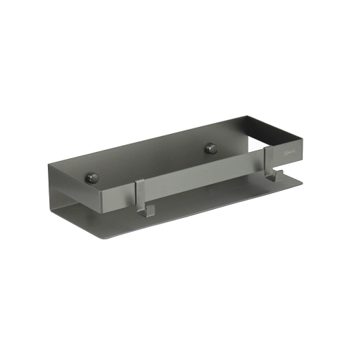 картинка Полка для душа прямая Lemark SHELF LINE 300 мм из нерж. стали с крючками, графит (9776051) от магазина Сантехстрой