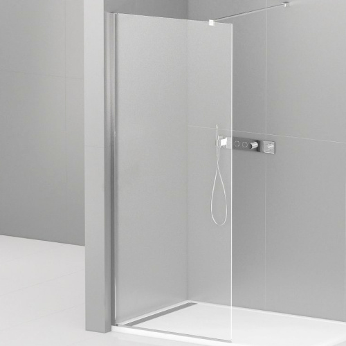 картинка Душевая перегородка Cezares Liberta 105 LIBERTA-L-1-105-120-C-Cr профиль Хром стекло прозрачное от магазина Сантехстрой