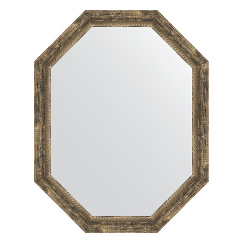 картинка Зеркало Evoform Octagon BY 7124 73x93 старое дерево с плетением от магазина Сантехстрой