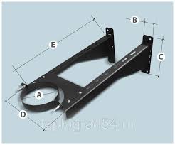 картинка Стеновой кронштейн универсальный с полимерным покрытием 1,5 d-200/210 L - 500 Агни от магазина Сантехстрой