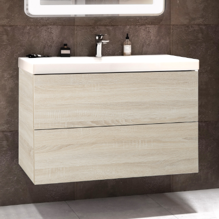 картинка Тумба под раковину Art&Max am-verona-push-800-2c-so-rs-ts Коричневая от магазина Сантехстрой