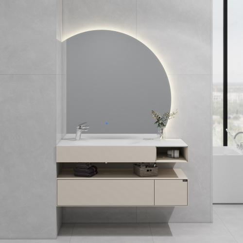 картинка Тумба под раковину B&W U955.1200L основной шкаф P03, Unihopper, Corian раковина-столешница (1200x520x350) от магазина Сантехстрой