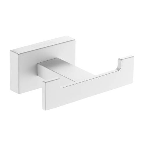 картинка Крючок для ванной комнаты двойной Shevanik SG5621C, белый от магазина Сантехстрой