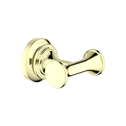 картинка Крючок двойной AQUATEK КЛАССИК, полир. золото AQ4502PG от магазина Сантехстрой