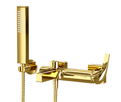 изображение смеситель для ванны wasserkraft sauer 7101 золото глянцевое