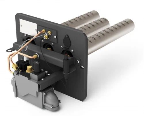 картинка Газогорелочное устройство Триада, 34 кВт, трехрожковое , двухступенчатое, энергонезависимое, ДУ от магазина Сантехстрой