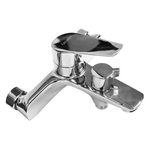 изображение смеситель для ванны loranto avrora с душевым набором, керамический картридж, хром (lr30506001)