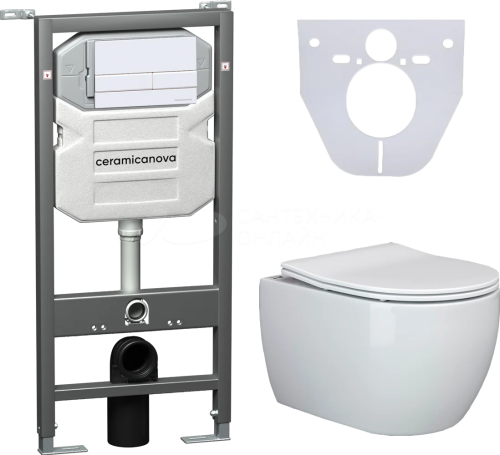 картинка Комплект Ceramica Nova cn3001_1002w_1000 Белый от магазина Сантехстрой