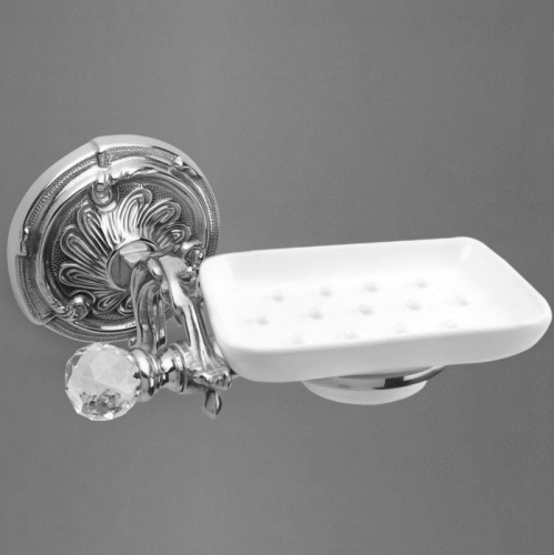 картинка Мыльница Art&Max Barocco Crystal AM-1786-Cr-C Хром от магазина Сантехстрой