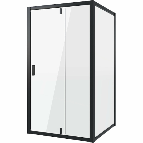 картинка Душевое ограждение Niagara Nova NG-83-11AB-A100B (110х100х195) прямоугольник,черный,дверь распашная,стекло прозрачное,2 места от магазина Сантехстрой