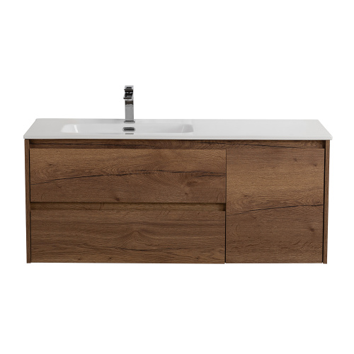 картинка Тумба под раковину подвесная BelBagno KRAFT-1200-2C-1A-SO-RT-L Rovere Tabacco от магазина Сантехстрой