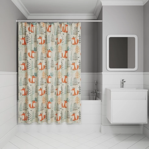картинка Штора для ванной IDDIS 200x180 см, Полиэстер (BA04P18i11) от магазина Сантехстрой