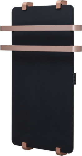 картинка Полотенцесушитель электрический Allen Brau Infinity 80x44 с рейлингом 2.0 и креплением, медь браш от магазина Сантехстрой