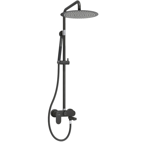 картинка Душевая система WasserKRAFT A174.160.217.CB Черная матовая от магазина Сантехстрой