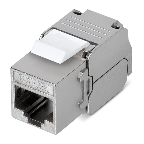 картинка Модуль Keystone Jack RJ-45(8P8C),  FTP экранированный,  CAT 5e,  тип 180 градусов,  самозажимной REXANT PRO от магазина Сантехстрой