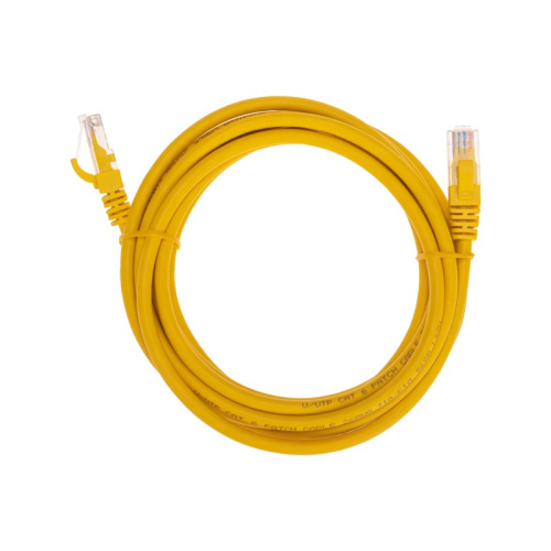 картинка Патч-корд U/UTP CAT 6, RJ45-RJ45, 26AWG, LSZH,  желтый,  3м REXANT от магазина Сантехстрой