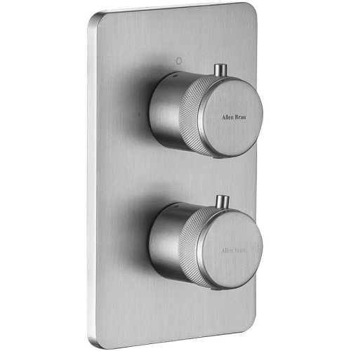 фотография смеситель для душа allen brau priority 5.31113-bn с термостатом никель брашированный