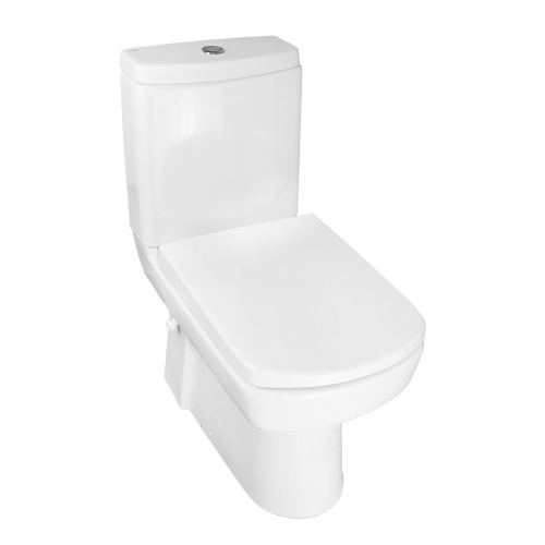 картинка Унитаз-компакт Kale BASICS напольный, безободковый, в комплекте с бачком, сиденьем микролифт и арматурой от магазина Сантехстрой