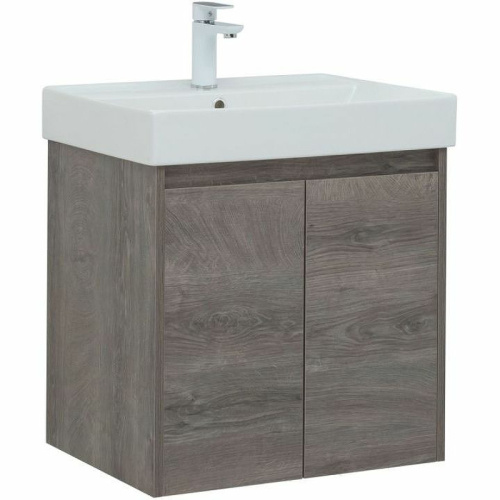 картинка Тумба с раковиной Aquanet Nova Lite 60 302524 подвесная Дуб рошелье от магазина Сантехстрой