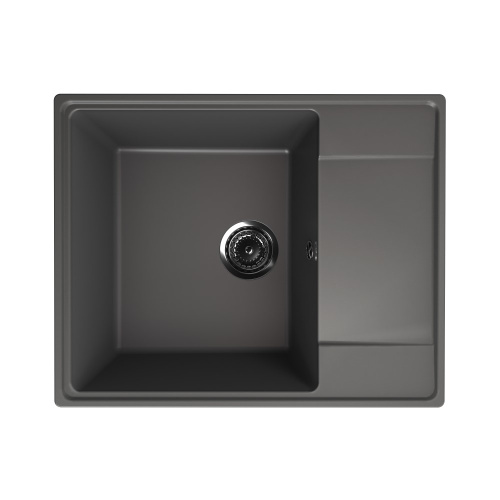 картинка Кухонная мойка Ulgran Quartz Prima 605-09, мокрый асфальт от магазина Сантехстрой