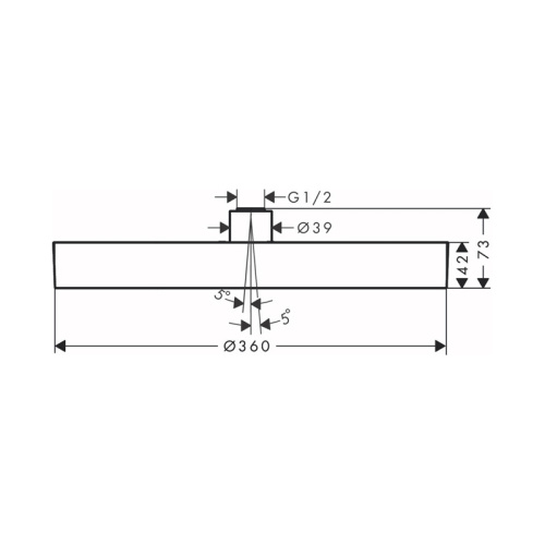 картинка Верхний душ Hansgrohe Rainfinity 360 1jet, матовый белый от магазина Сантехстрой
