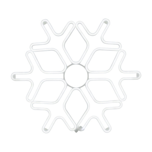 картинка Фигура Снежинка из гибкого неона,  60х60 см,  цвет свечения белый NEON-NIGHT от магазина Сантехстрой