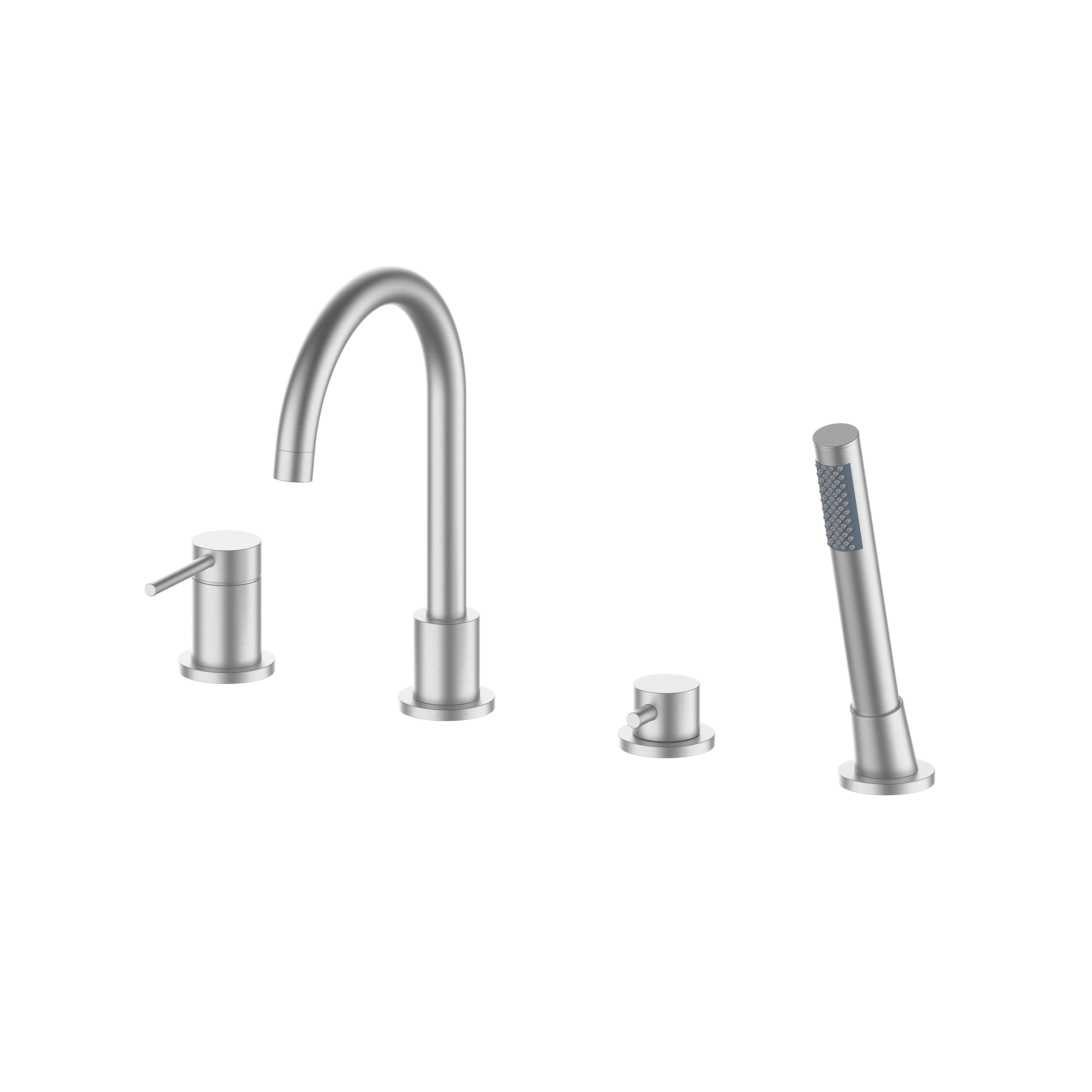 картинка Смеситель на борт ванны Y , никель матовый от магазина Сантехстрой