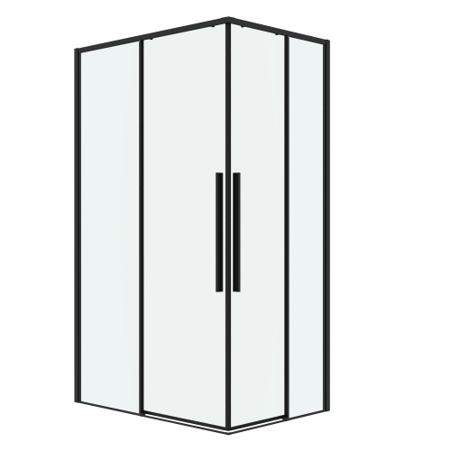 картинка Душ.ограждение 300.K33.01.1180.21.00 Galaxy (110*80*195) черный матовый, стекло прозрачное, 2 места от магазина Сантехстрой