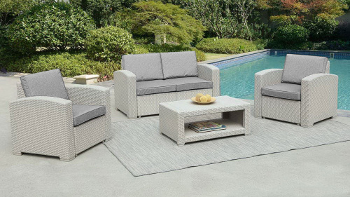 картинка B:Rattan Комплект мебели Rattan Premium 4, СЕРЫЙ, NEW от магазина Сантехстрой