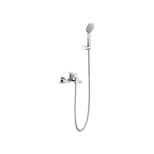 изображение смеситель для ванны aquatek лира, с душевым набором, хром aq1449cr