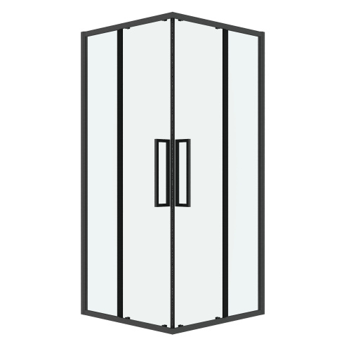 картинка Душ.ограждение 300.K33.02.8080.42.00 Cosmo (80*80*195) квадрат,раздвижн,графит сатин,стекло прозрач от магазина Сантехстрой