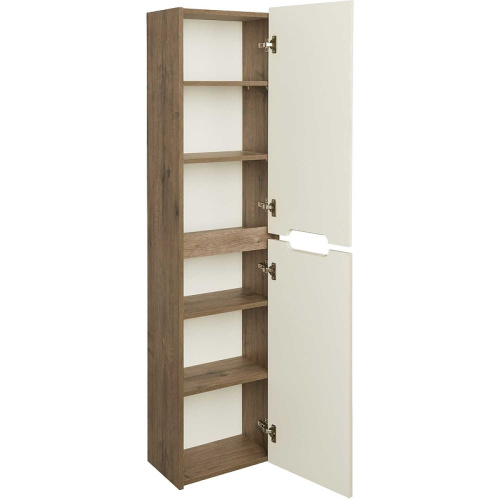 картинка Пенал подвесной AQUATON Оливия 40  подвесной Бежевый/Дуб веллингтон (1A254603OLVG0) от магазина Сантехстрой