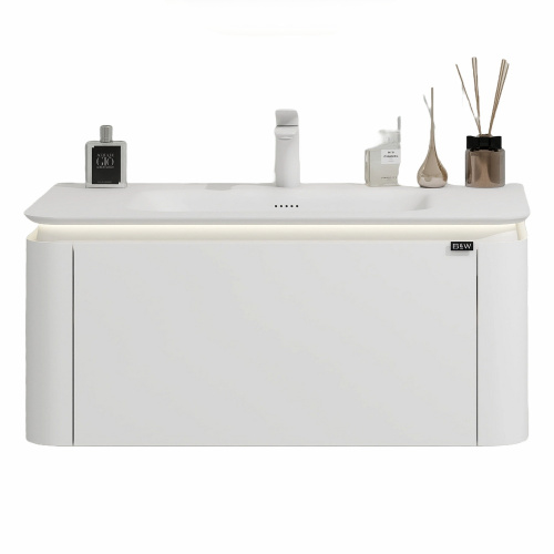 картинка Тумба под раковину B&W U925.900 основной шкаф, Unihopper, Corian раковина-столешница / LED light (900x520x400) от магазина Сантехстрой