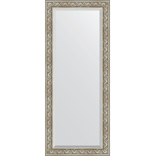 картинка Зеркало Evoform Exclusive Floor 205х85 BY 6134 с фацетом в багетной раме - Барокко серебро 106 мм от магазина Сантехстрой